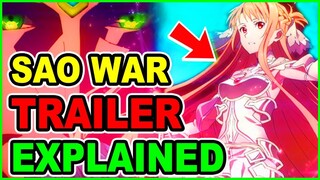 Asuna God Mode Revealed? Sword Art Online Alicization War of Underworld First Trailer