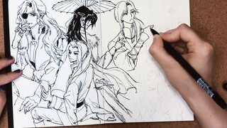 Lukisan Saburo yang mendalam