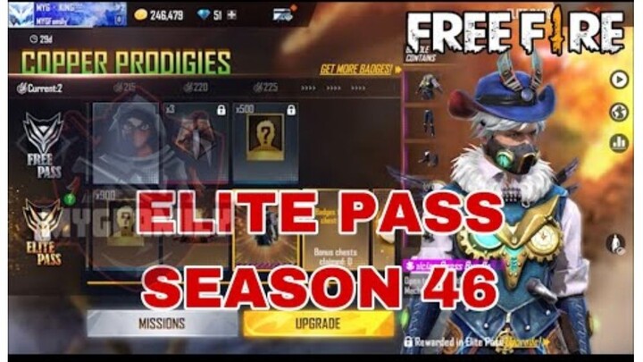 Elite Pass Season 46 March Free Fire Copper Prodigies