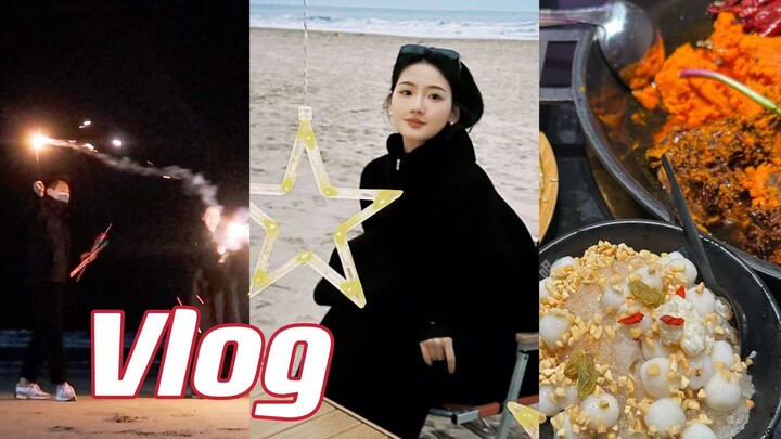 Vlog.1 | Đón giao thừa bên bờ biển🌊 Ghi chép mâm cơm vừa béo vừa vui🫕