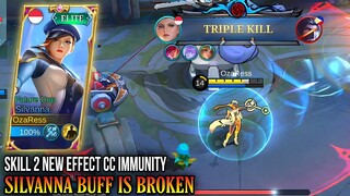 SILVANNA BUFF NEW SKILL EFFECT GAMEPLAY - Mobile Legends Bang Bang