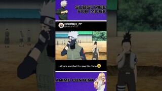 They can't see Kakashi's face 😂/#shorts#naruto#kakashi