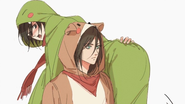 Nhà hát giả mạo chính thức của "Đại chiến Titan" mùa cuối cùng Alan và Mikasa Kubekatsu, hai người mới cưới ...