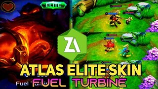 ATLAS ELITE SKIN - FUEL TURBINE SKIN SCRIPT, With Lobby, Icon, All Patch, Full Effects || MLBB