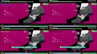 Project DIVA chart Comparison 「人間らしい」 Humanly
