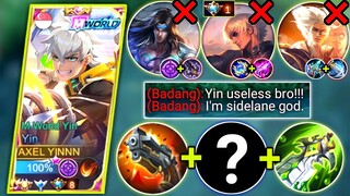 TOP GLOBAL YIN VS BUFF BADANG IN SIDELNE | (MCL MATCH 1) YIN BEST BUILD AND EMBLEM | MOBILE LEGENDS