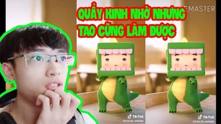 HÙNG AKIRA XEM TIK TOK MINI WORLD RỒI HỌC QUẨY CÙNG BÉ KHỦNG LONG VÀ TRÀO LƯU TÀ TƯA HÀI HƯỚC