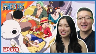 ENTERING PUNK HAZARD! TOO HOT! 🔥 👀| One Piece Episode 579 Couples Reaction & Discussion