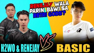RENEJAY DI PINABAWI NI BASIC?? BASIC THE RETRI GODS VS H2WO AND RENEJAY - MOBILE LEGENDS