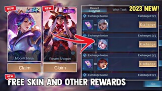 NEW! CLAIM NOW YOUR FREE EPIC SKIN AND TOKEN DRAW + OTHER REWARDS! FREE SKIN! | MOBILE LEGENDS 2023