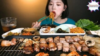 Ăn cơm cùng thịt ba chỉ nướng tại nhà 3 #amthuc