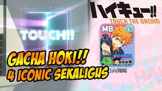 GACHA TERHOKI EMANG GAME TERBAIK! DAPAT 4 ICONIC SEKALIGUS!! 🔥🔥🔥 - HAIKYU : TOUCH THE DREAM