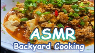 ASMR Mabo Tofu [Backyard Cooking]