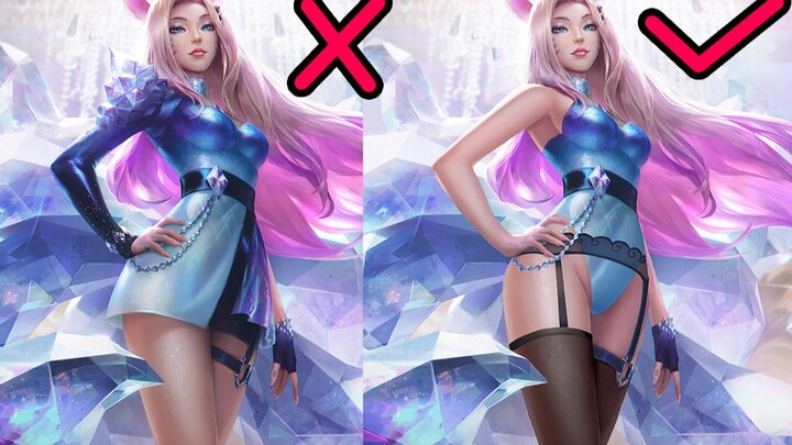 Help Alie change into garter stockings! Transform into a fox girl~ League of Legends K/DA girl group