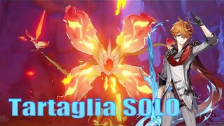 CHILDE GAMEPLAY SHOW CASE Lv 70 Childe/Tartaglia VS pyro regisvine [Genshin Impact]