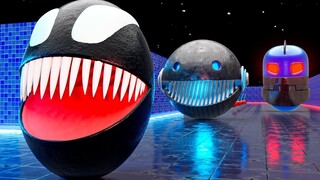 Pac-Man Mekanik Hantu VS Hitam Mekanik