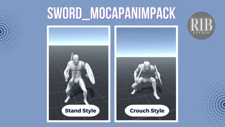 SwordShield_MocapAnimPack  剑盾动作捕捉动画包 - Unity
