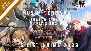 5 anime yg akan dirilis pada tahun 2023 |•| yg patut ditonton