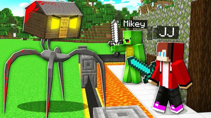 SCARY HOUSE vs Security House Mikey & JJ - Minecraft (Maizen)