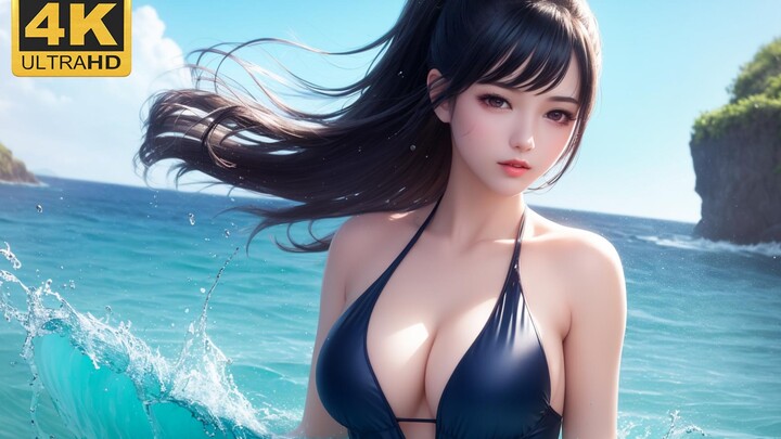 【Hội họa AI】Kỳ 16 | Sóng dữ 2.5D