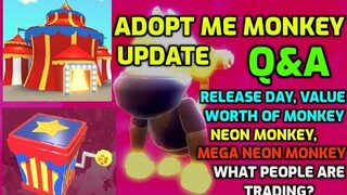 Adopt Me Monkey Update (Q&A, Monkey Update Adopt Me, Value of Monkey, Neon Monkey, Mega Neon Monkey)