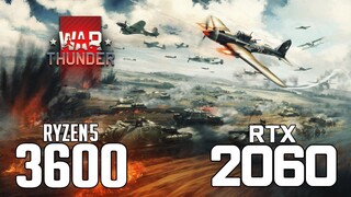 War Thunder on Ryzen 5 3600 + RTX 2060 1080p, 1440p benchmarks!