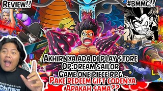 REVIEW DAN GACHA SERTA CLAIM GIFT CODE DARI GAME ONE PIECE OP DREAM SAILOR YANG FULL RILIS DI PLAYST