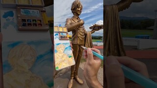 Painting SANJI in Japan