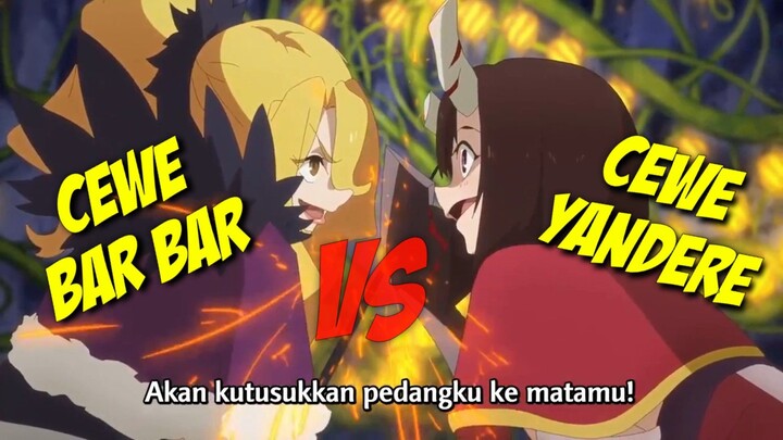 (PERTARUNGAN) CEWE YANDERE VS CEWE BAR BAR