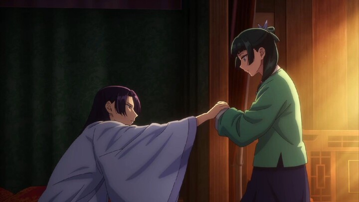 Kusuriya no Hitorigoto Season 3 Episode 2 - Maomao Menemani Jinshi Tidur