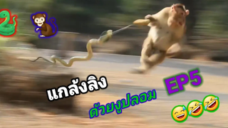 แกล้งลิง"กุมภวาปี"ด้วยงูปลอมโคตรฮา EP12 " 2021🐍🐒😂Tancyber