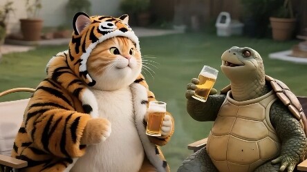 胖橘飘了，竟然惹虎哥！悲剧了吧！