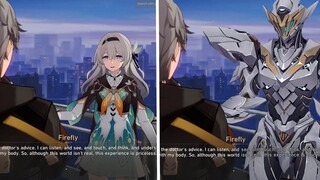 Firefly forgot to turn off her voice changer
