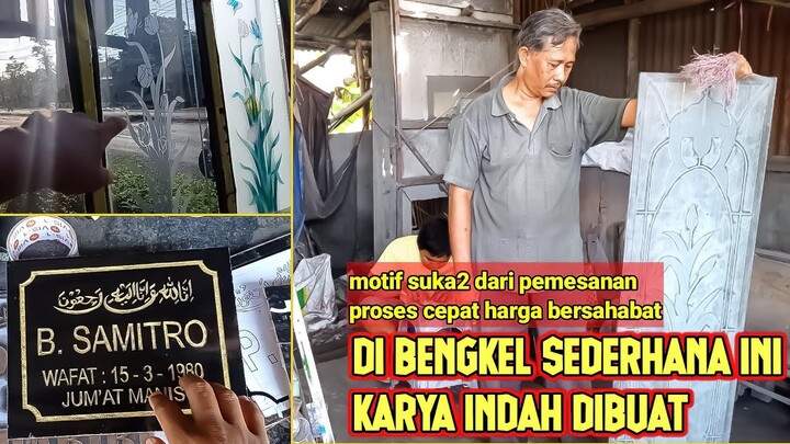 (vlog) seni ukir|| gravir. cuman modal 50k sudah bisa bawa pulang ukiran nama batu nisan