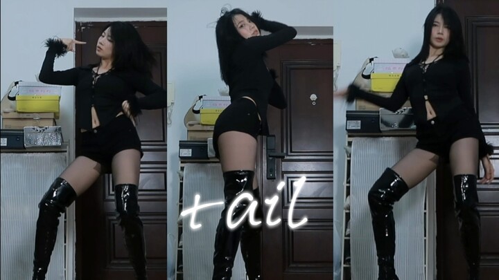 【王卜头】漆皮过膝高跟靴，战靴+1（黑丝版）（原声版）（ozgecaltakoglu tail编舞翻跳）