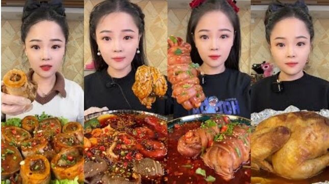 [Xiaoyu Mukbang]ASMR MUKBANG XIAOYU FOOD EATING SHOW. MUKBANG SATISFYING.Mukbang Chines