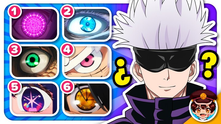 ANIME EYE QUIZ 👁️🕹️ (LEVEL: 🟢NOOB - 🔴OTAKU) Guess The Character By Eyes 🤔🔥