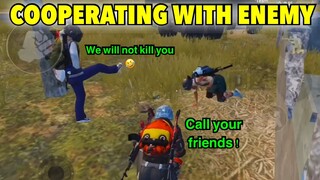 COOPERATING WITH ENEMY | DUO SQUAD - PUBG MOBILE