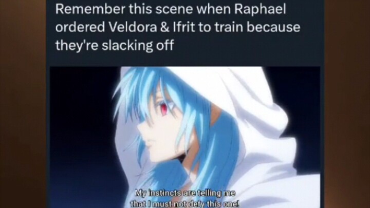 Raphael wasn't messing around HAHAHA