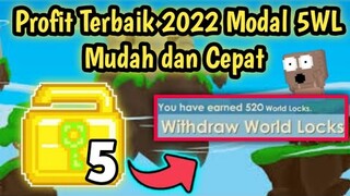 Profit Terbaik Modal 5WL | Mudah Dan Instan | Growtopia Indonesia