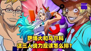 萨博大和马尔科这三人战力应该怎么排？#1353