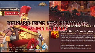 NUEVO COMANDANTE BELISARIO PRIME | Rise of Kingdoms Español
