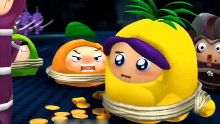 The only person who can make Orange and Little Fruit angry is Pineapple Head.