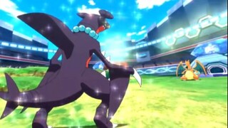 Mega Charizard X Vs Mega Garchomp