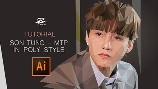 Tạo ảnh Low Poly SƠN TÙNG M-TP | IN POLY STYLE (tutorial) | BONART