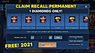 CLAIM EPIC FIRE CROWN RECALL AND FREE SKINS BUNDLE! (CLAIM NOW) | Mobile Legends