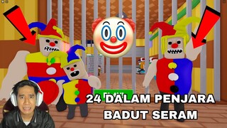 24 JAM DALAM PENJARA BADUT 😈  SERAM ADA SEMUA JENIS BADUT 😱