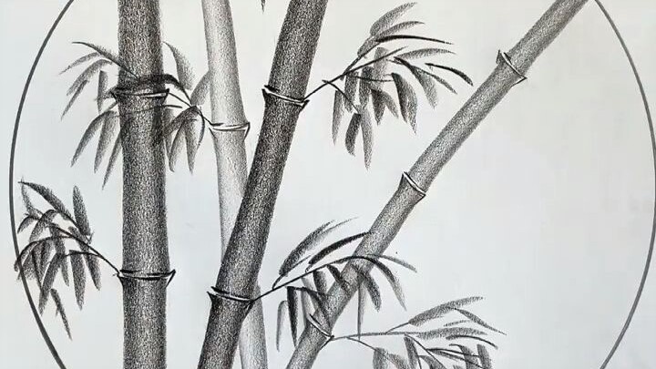 竹子简单几笔画竹子