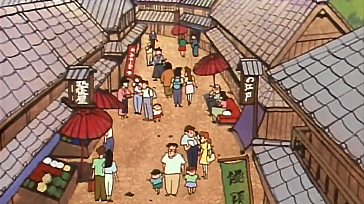 “The Xiao Xin family strolls through the Edo-era garden, as if they’ve traveled back in time to a bu