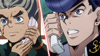 Jotaro was seriously injured while saving Koichi, and his substitute ACT3 appeared